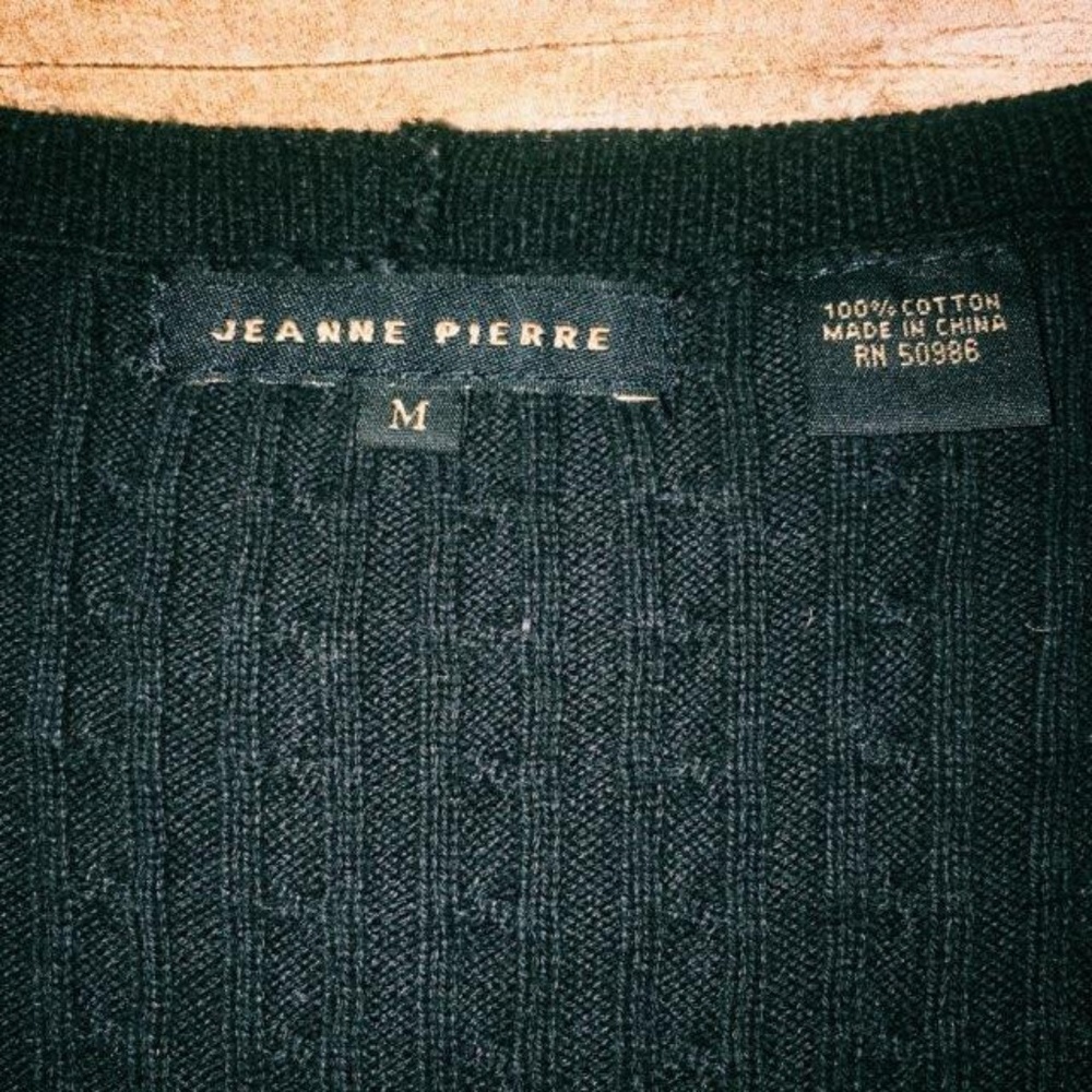 Jeanne Pierre Cable Knit Stripe Sweater - Picture 4 of 5